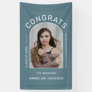 Class of year minimalist congrats graduate photo banner