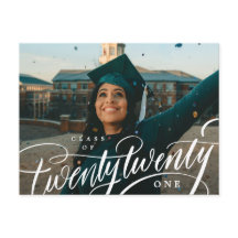 Class of Year Photo Graduation Announcement Postca