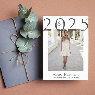 Class of Year Script Graduate Card 5 Photos