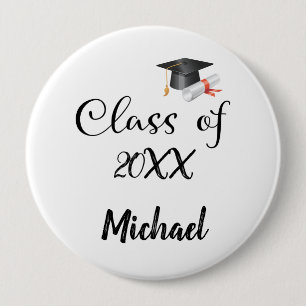 Class of Your Graduation Year Personalised Button