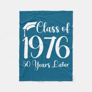 Class Reunion 1976 50 Later Design Fleece Blanket