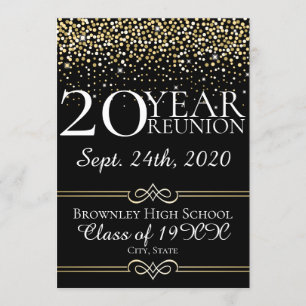 Class reunion announcement design
