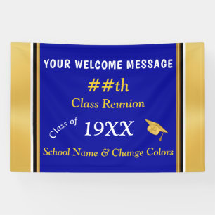 Class Reunion Banners. Any YEAR & COLORS, PRODUCT Banner