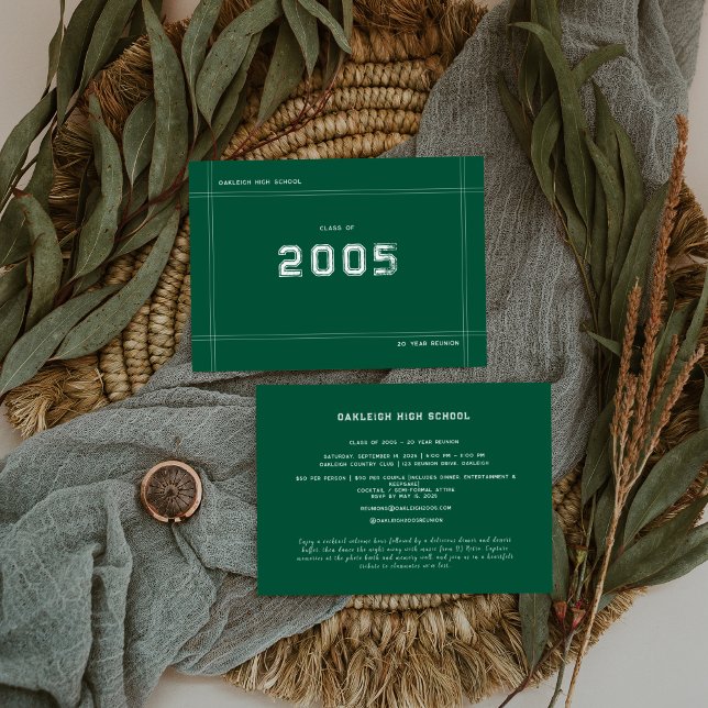 Class Reunion | Class of 20XX Any Year High School Invitation (Creator Uploaded)