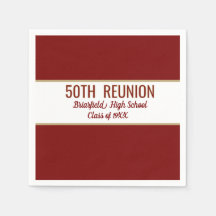 Class Reunion custom party Napkins