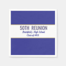 Class Reunion custom party Napkins