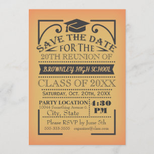 Class reunion design. invitation