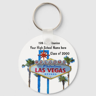 Class Reunion in Las Vegas Key Ring