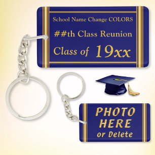 Class Reunion Keepsake Ideas, Any Year, Colors Key Ring