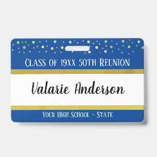 Class Reunion Keepsake Identification ID Badge