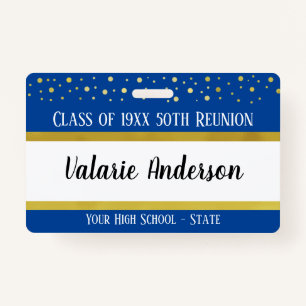 Class Reunion Keepsake Identification ID Badge