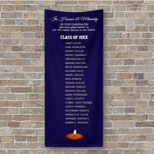 Class Reunion Memorial Tribute Vertical  Banner