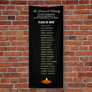 Class Reunion Memorial Tribute Vertical Banner