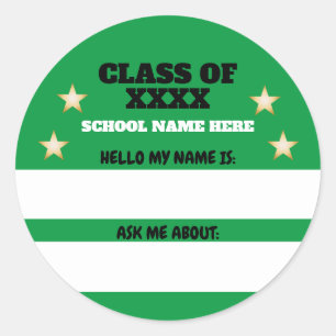 Class Reunion Name Tag Ask Me About