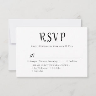 Class Reunion RSVP card