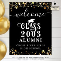 Class Reunion Welcome Class Year Alumni Typography
