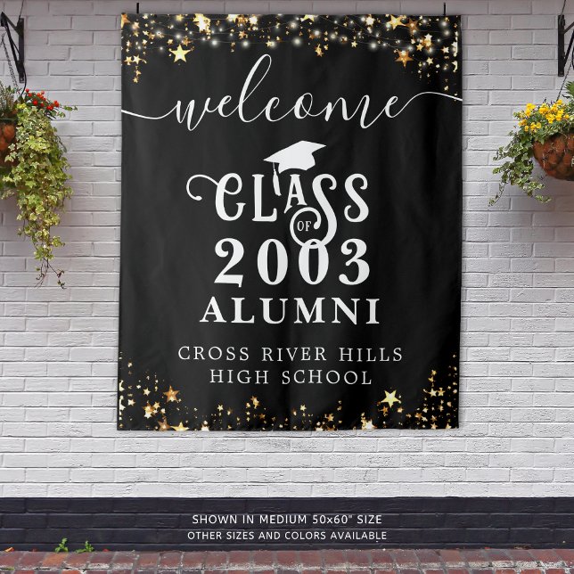 Class Reunion Welcome Class Year Alumni Typography Tapestry (Creator Uploaded)