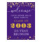 Class Reunion Year Welcome Purple Gold Stars