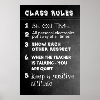 Class Rules Poster