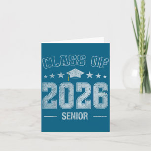 Class Senior Graduation High School Card