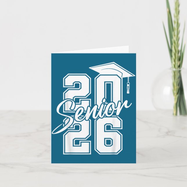 Class Senior Graduation High School Design Card (Front)
