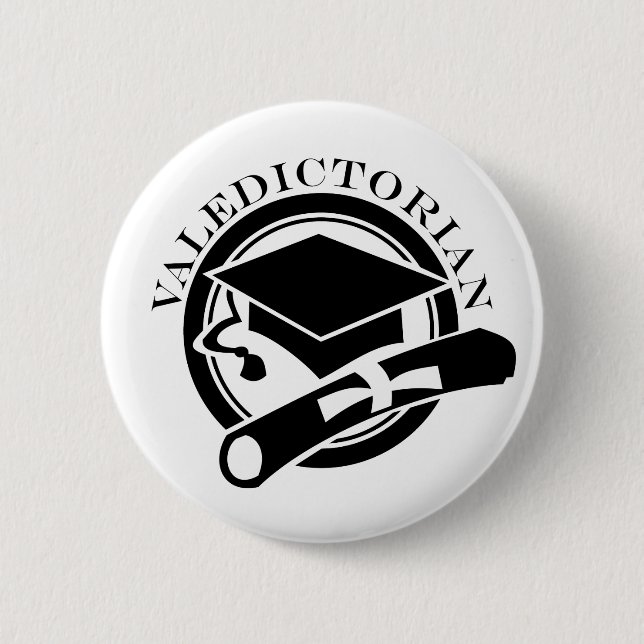 Class Valedictorian Gift 6 Cm Round Badge (Front)