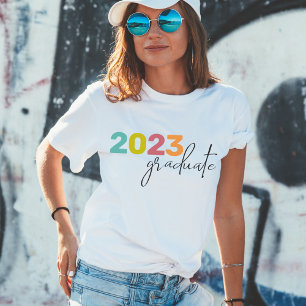 Class Year Colourful Letters Graduate T-Shirt