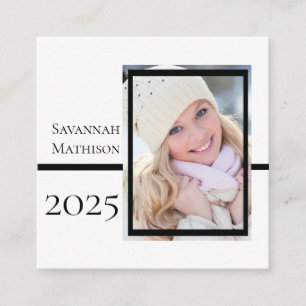 Class Year Graduation Insert Name Photo Cards