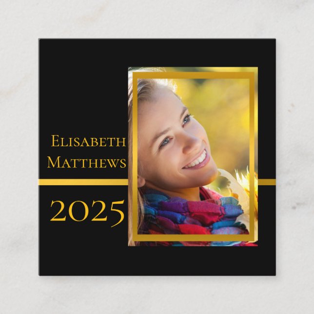 Class Year Graduation Insert Name | Photo Cards (Front)