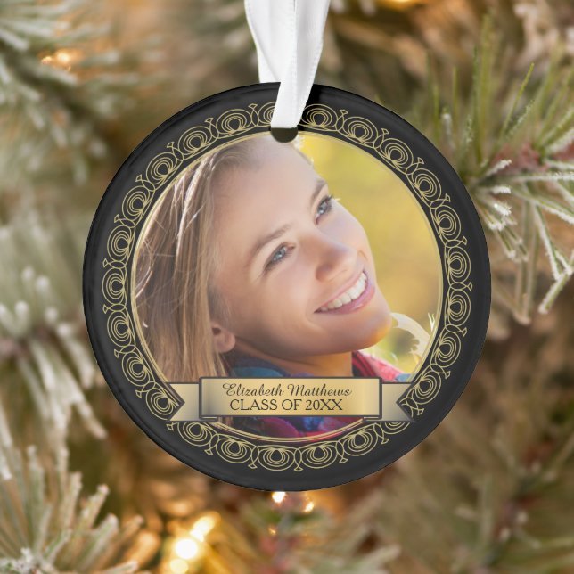 Class Year Law School Graduation Photo Ornament (Tree)