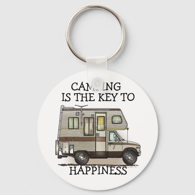 ClassC Camper RV Magnets Key Ring (Front)