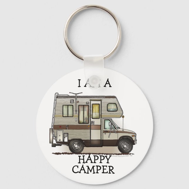 ClassC Camper RV Magnets Key Ring (Front)