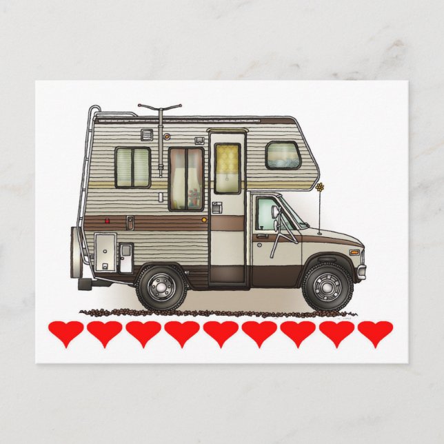 ClassC Camper RV Magnets Postcard (Front)