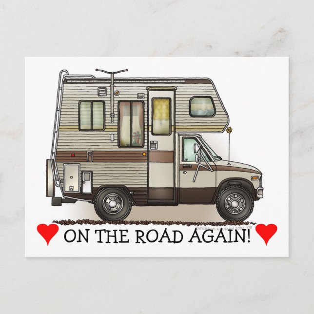 ClassC Camper RV Magnets Postcard (Front)
