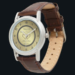 Classc Golden Wedding Anniversary Watch<br><div class="desc">A Digitalbcon Images Design featuring a gold and black colour and gold flourish design with a variety of custom images, shapes, patterns, styles and fonts in this one-of-a-kind "50th Wedding Anniversary" Watch. This attractive and elegant design comes complete with customisable text lettering to suit your own special occasion. Share priceless...</div>