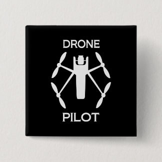 Classes Drone Pilot 15 Cm Square Badge