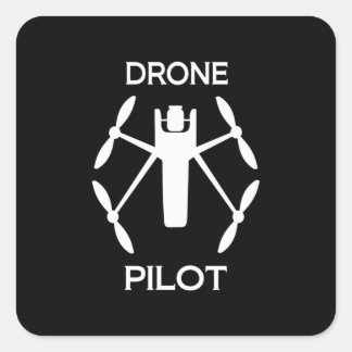 Classes Drone Pilot Square Sticker
