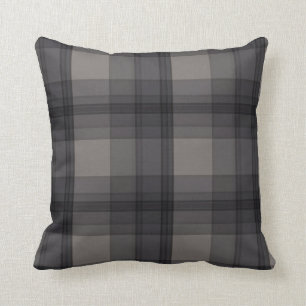 Classi Grey/Black Plaid Cushion