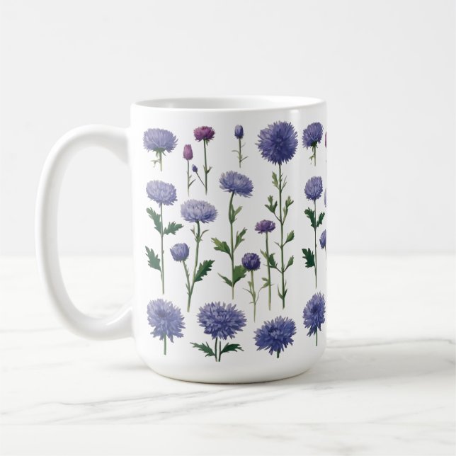 Classic 15 oz Mug – Floral Bouquet Design   (Left)