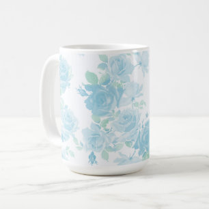 Classic 15oz Mug in Elzbieta aqua basil