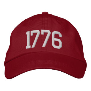 Classic 1776 Patriotic Embroidered Baseball Cap