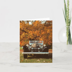 Classic 1928 Mercedes Benz Super Sport Card