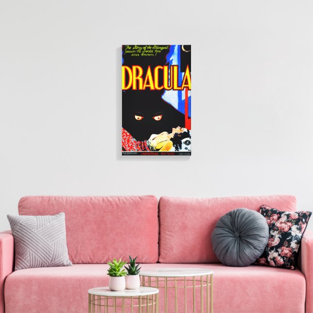 Classic '1931' DRACULA Canvas Print (Insitu(LivingRoom))