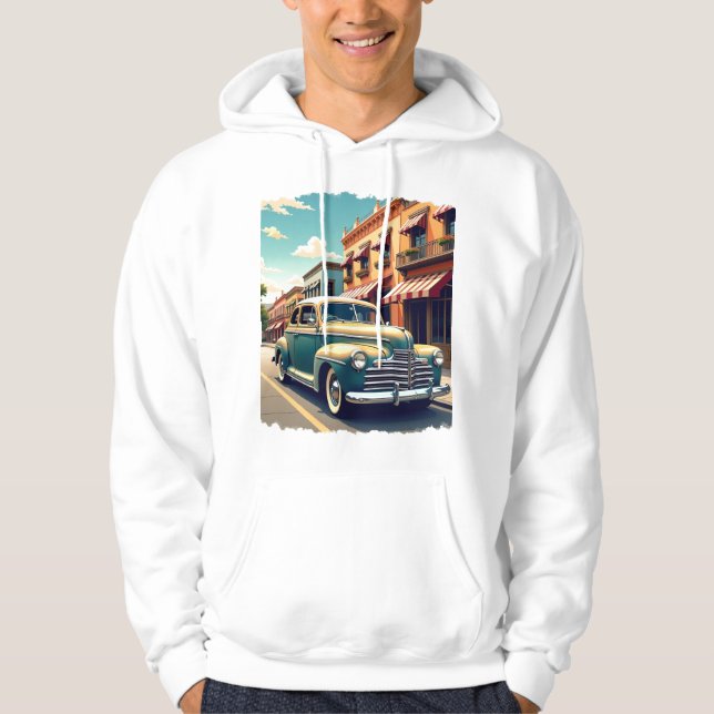 Classic 1940s Car Hoodie (Front)