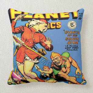 CLASSIC 1940's SCI FI COMICS DESIGN Cushion