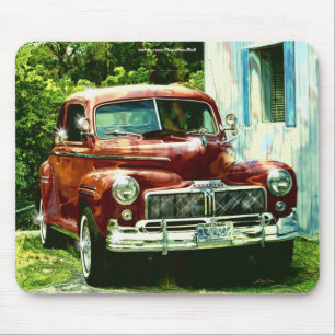 Classic 1947 Car Collector Art Mousepad