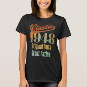 Classic 1948 Birthday Car Enthusiasts T-Shirt
