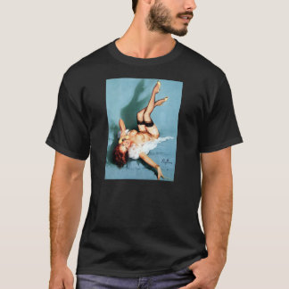 Classic 1950s Vintage Pin Up Girl-On The T-Shirt