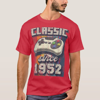 Classic 1952 70th Birthday Retro Video Game Contro T-Shirt