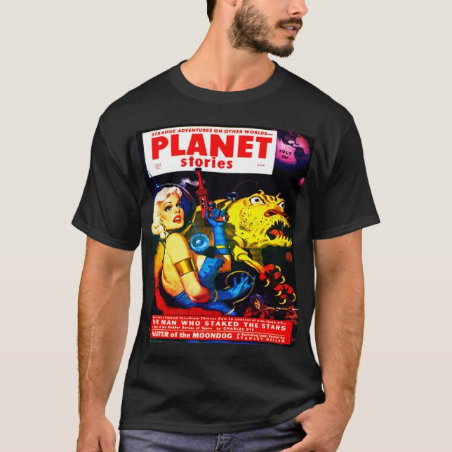 CLASSIC 1952 FANTASY SCI FI PULP ILLUSTRATION T-Shirt (Front)